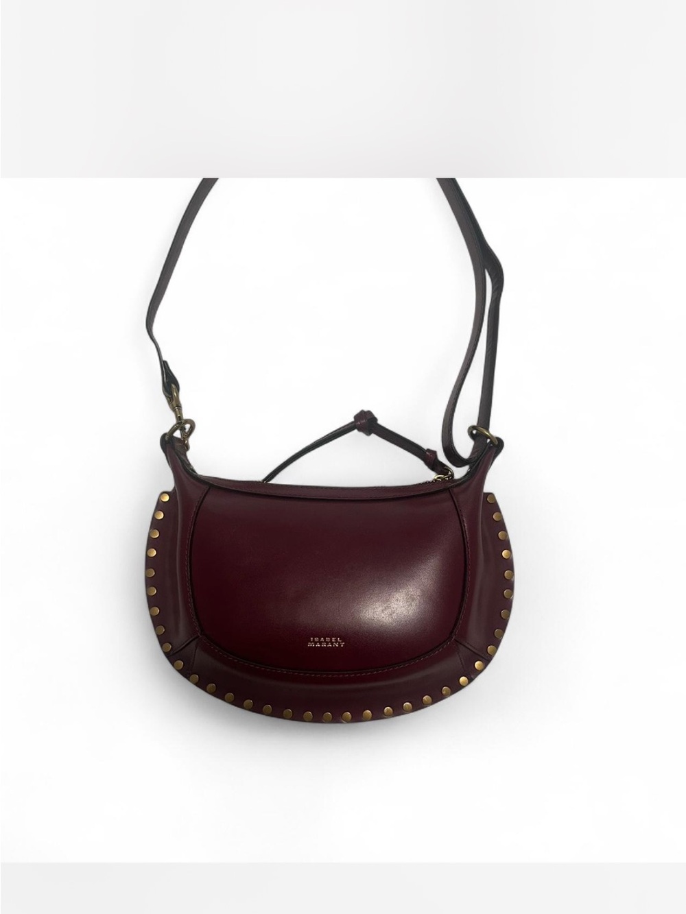 ISABEL MARANT
Oskan Moon studded leather shoulder bag
Burgundy color - Picture 4 of 6